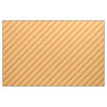 Diagonal Stripes Orange Fabric