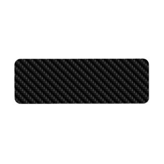 Diagonal Tightly Woven Carbon Fiber Texture Label