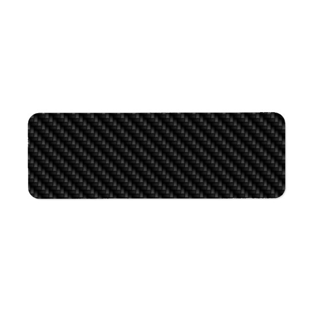 Diagonal Tightly Woven Carbon Fiber Texture Label (Front)