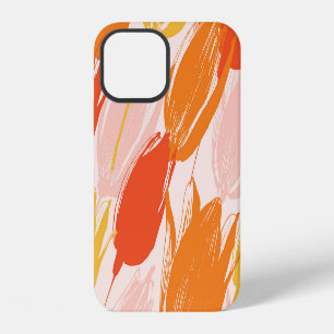 Diagonal Tulips: Light Color Design. iPhone 12 Case