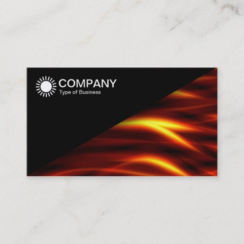 Diagonal V2 _ Black _ Tongues of Fire Business Card