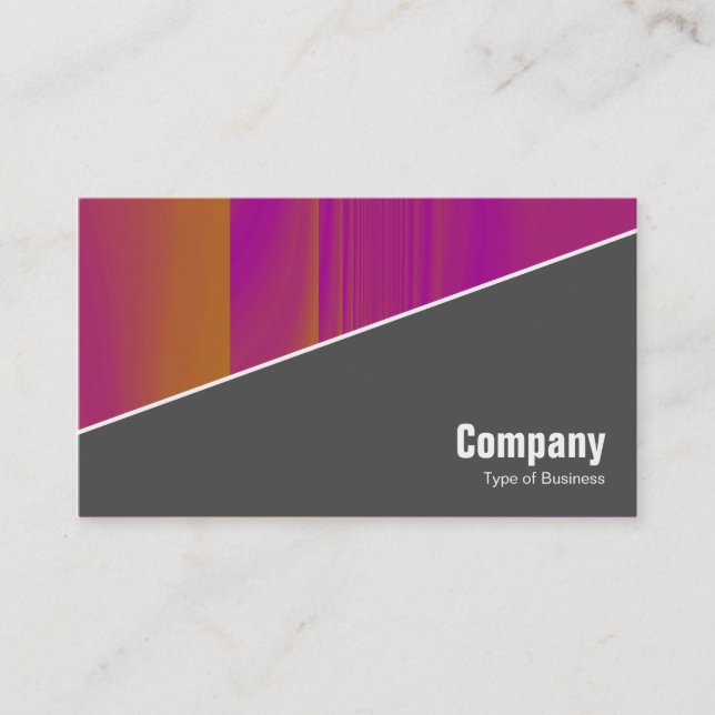 Diagonal V3 - 70pc Gray Business Card (Front)