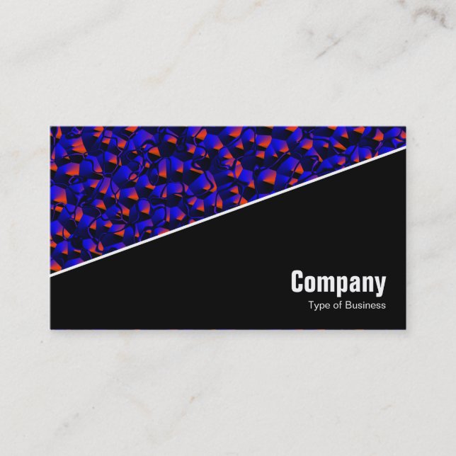 Diagonal V3 - Black - Abstract 080716(2) Business Card (Front)