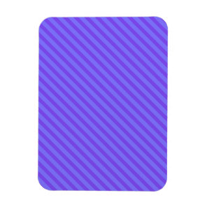 Diagonal Violet Purple Stripes Magnet