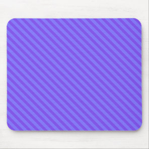 Diagonal Violet Purple Stripes Mouse Pad
