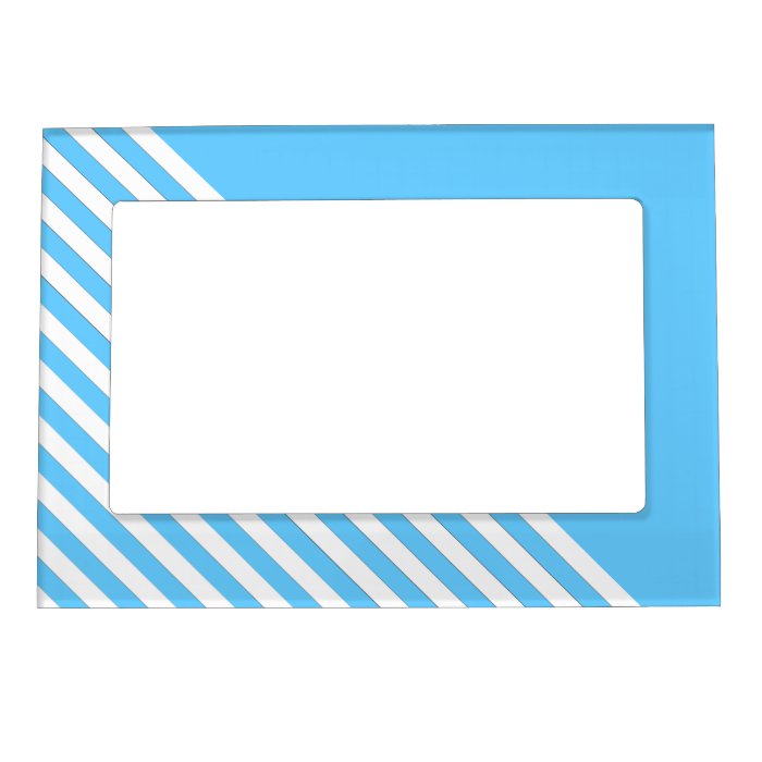 Diagonal White Lines  Color Choice Magnetic Frames