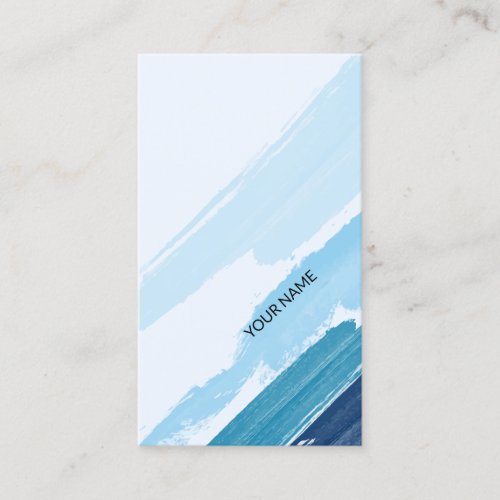 Diagonale Modern Abstract Blue Business Card