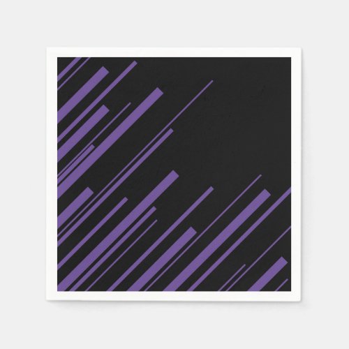 Diagonals in Purple and Black Napkins