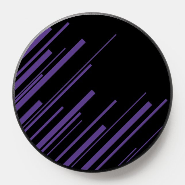 Diagonals in Purple and Black PopSocket (Popsocket)