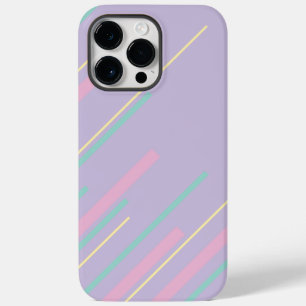 Diagonals - Pastel Pink, Yellow, Purple and Green Case-Mate iPhone 14 Pro Max Case