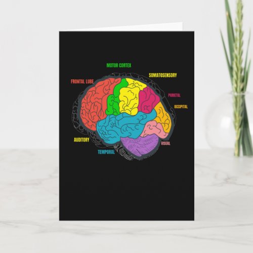 Diagram Brain Neurology Science Card