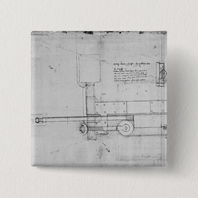 Diagram of a Mechanical Bolt Button (Front)