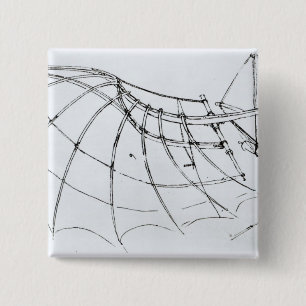 Diagram of a mechanical wing pinback button