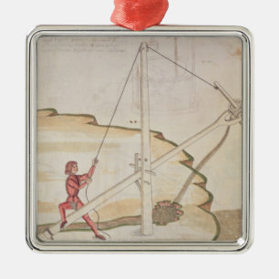 Diagram of a method of supplying water metal ornament