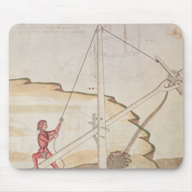 Diagram of a method of supplying water mouse pad (Front)