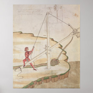 Diagram of a method of supplying water poster