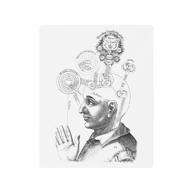 Diagram of Human Consciousness Metal Print (Front)