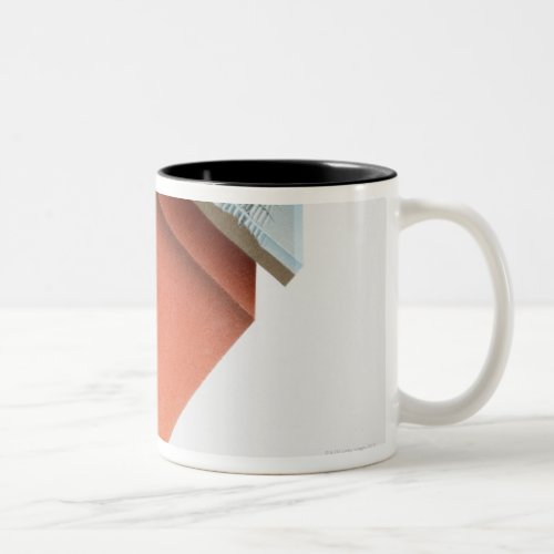 Diagram showing layers of the earth close_up Two_Tone coffee mug