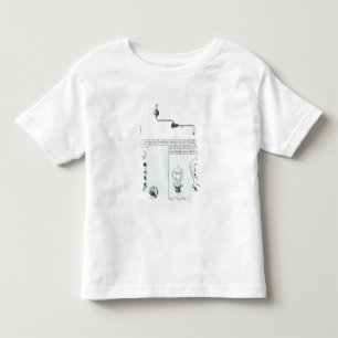 Diagrams of lightbulbs and their brackets toddler t-shirt