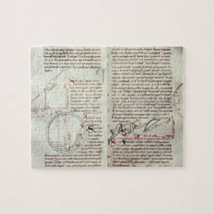 Diagrams of measurements and text (vellum) jigsaw puzzle