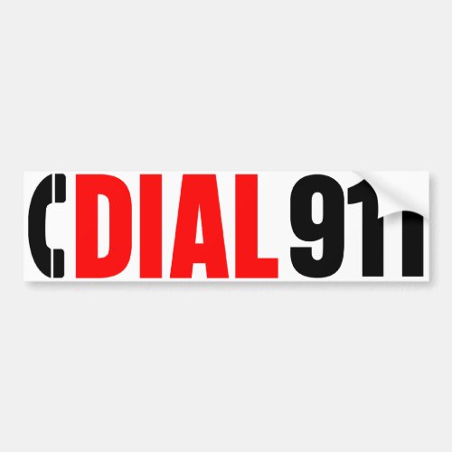 Dial 911 Police Sticker 2