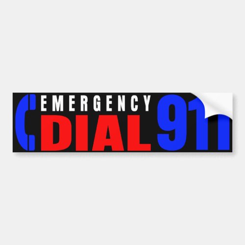 Dial 911 Police Sticker 4