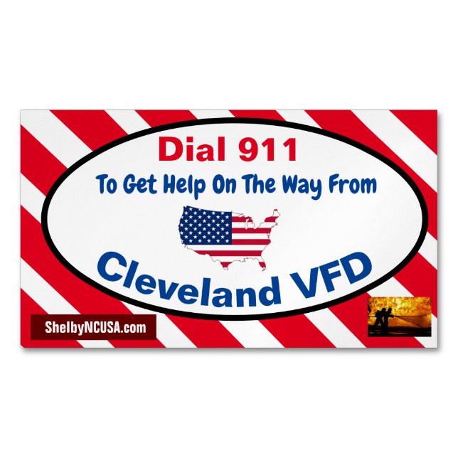 Dial 911 To Get Help On The Way Business Cards (Front)