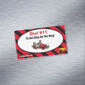 Dial 911 To Get Help On The Way Business Cards (In Situ)