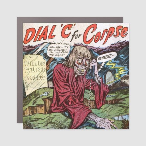 Dial C For CORPSE Pre_code Horror Comic Magnet