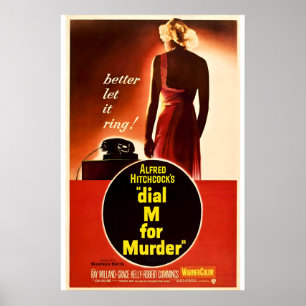 Dial M for Murder 1954 Movie POSTER PRINT A5-A1