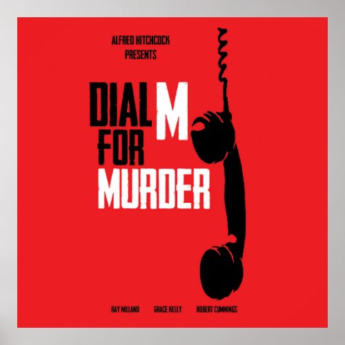 Dial M for Murder _ Alfred Hitchcock Poster