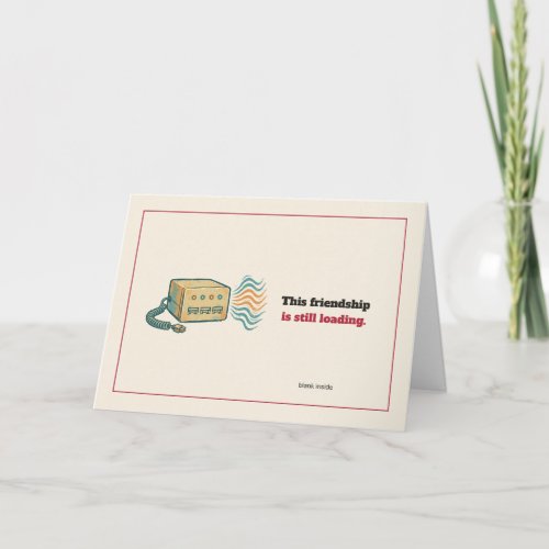 Dial-Up Modem Greeting Card