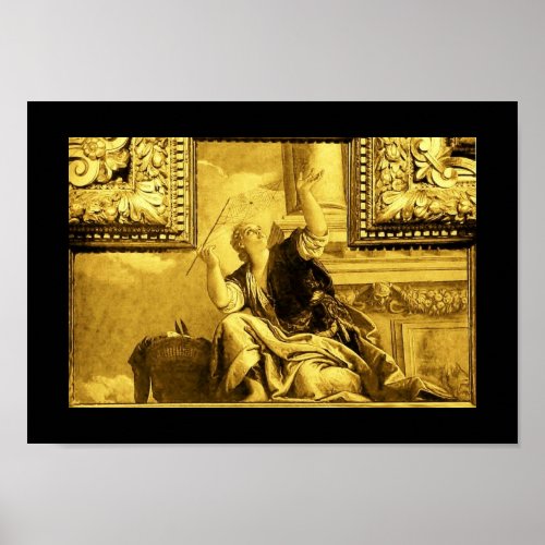 DIALECTICS  by Paolo Veronese BlackGold Yellow Poster