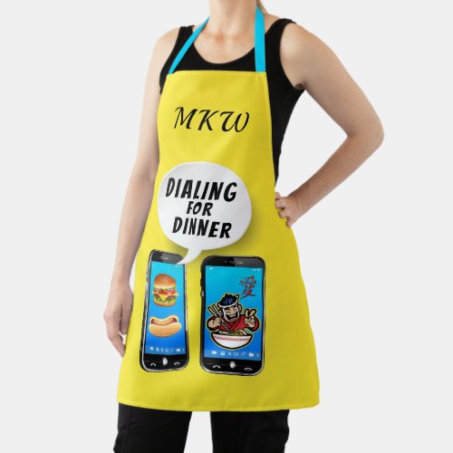 Dialing For Dinner Apron