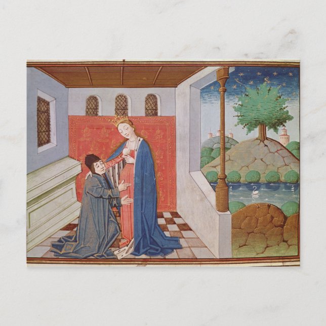 Dialogue between Boethius and Philosophy Postcard (Front)