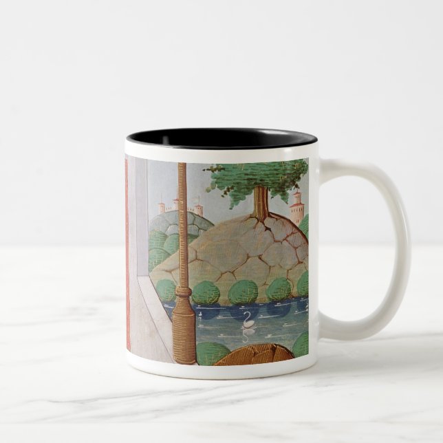 Dialogue between Boethius and Philosophy Two-Tone Coffee Mug (Right)