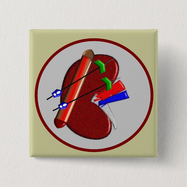 Dialysis  And Kidney Design Gifts Button (Front)