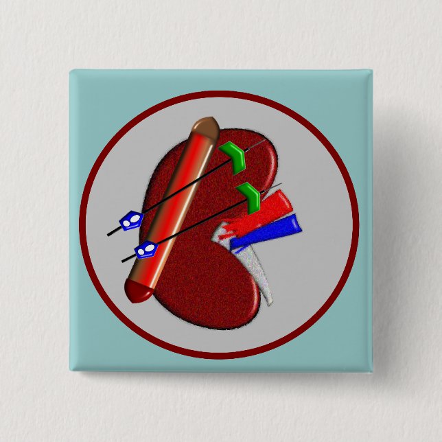 Dialysis  And Kidney Design Gifts Pinback Button (Front)