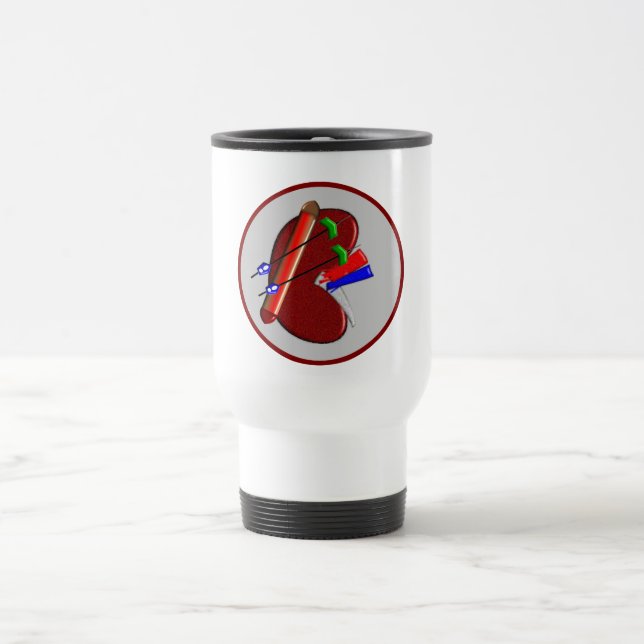 Dialysis  And Kidney Design Gifts Travel Mug (Center)