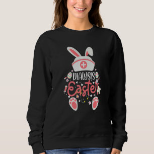 Dialysis Easter Day Nurse Outfit Bunny Ears Dialys Sweatshirt