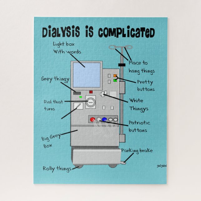 Dialysis Humor Pillow Jigsaw Puzzle (Vertical)