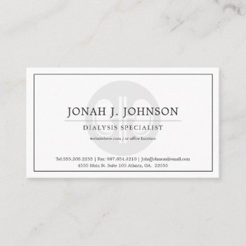 Dialysis Kidney Symbol Business Card by colorjungle at Zazzle