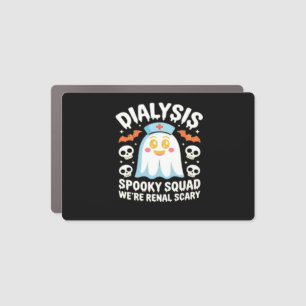 Dialysis Nephrology Nurse Cute Halloween Spooky Es Car Magnet