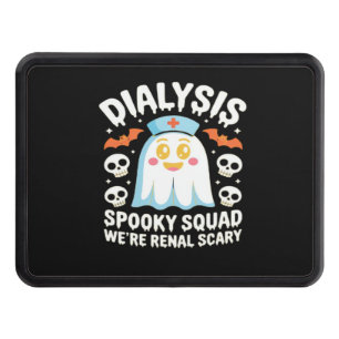Dialysis Nephrology Nurse Cute Halloween Spooky Es Hitch Cover