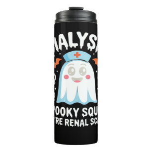 Dialysis Nephrology Nurse Cute Halloween Spooky Es Thermal Tumbler