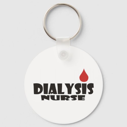 Dialysis Nurse Blood Drop Dot Keychain