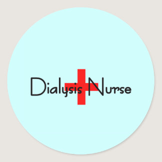 Dialysis Nurse Classic Round Sticker