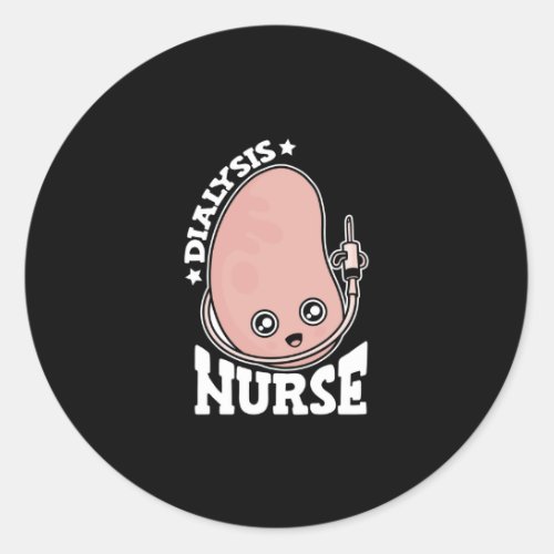 Dialysis Nurse Cute Kidney Decor National Nurses Classic Round Sticker