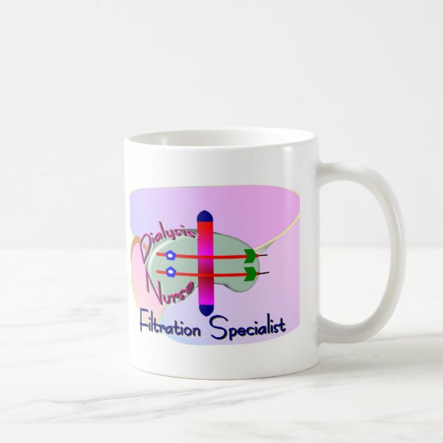 Dialysis Nurse "Filtration Specialist" Unique Coffee Mug (Right)