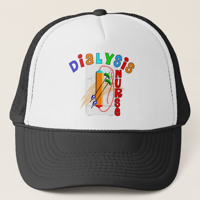 Dialysis Nurse Gifts Trucker Hat (Front)